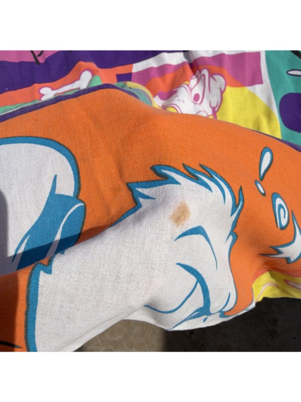 Vintage 90s Disney Mickey Sports Reversible Twin Comforter Blanket Bedding Set - Picture 15 of 15